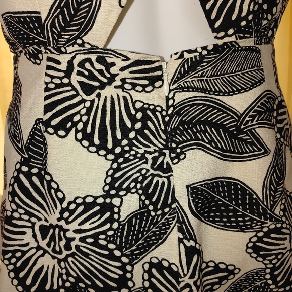 J CREW BOLD FLORAL CROSS-BACK DRESS 4 - Picture 8 of 10